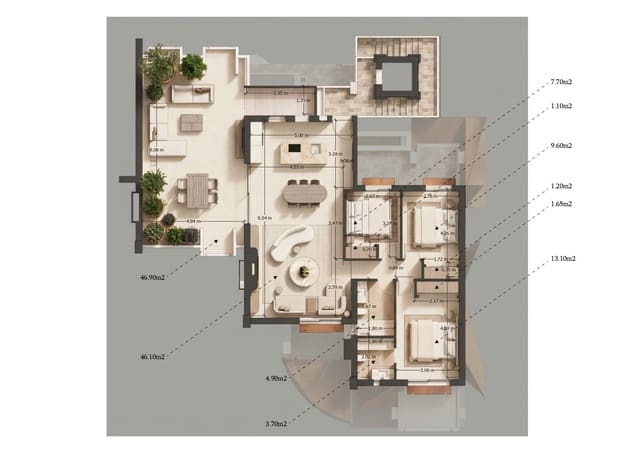 3 bedroom Penthouse for sale in Las Brisas, Marbella with pool - € 650,000 (Ref: 9449766)