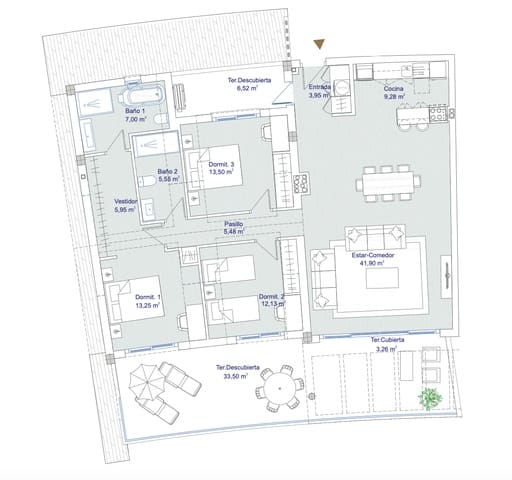 3 makuuhuone Kattohuoneisto myytävänä paikassa Zona Centro Comercial Torrequebrada, Benalmádena mukana uima-altaan - 1 040 000 € (Ref: 9525269)