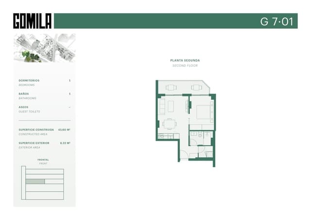1 camera da letto Appartamento da affittare in El Terreno, Palma de Mallorca - 1.450 € (Rif: 9553023)