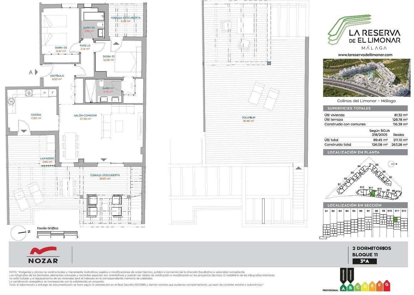 2 bedroom Penthouse for sale in Malaga city with pool - € 775,000 (Ref: 9554252)