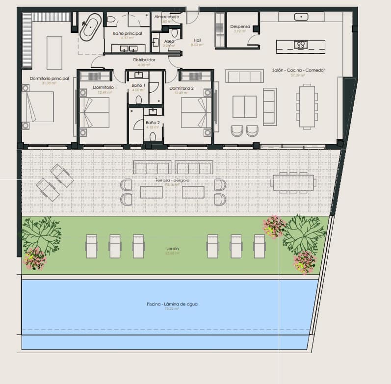 3 bedroom Apartment for sale in Benahavis with pool - € 2,065,000 (Ref: 9614574)