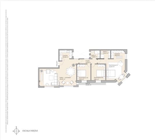 3 sypialnia Apartament na sprzedaż w Centro Historico, Miasto Málaga - 975 000 € (Ref: 9626994)