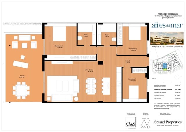 3 bedroom Apartment for sale in Sierra de Estepona - Avda. de Andalucía, Estepona with pool - € 720,240 (Ref: 9645972)