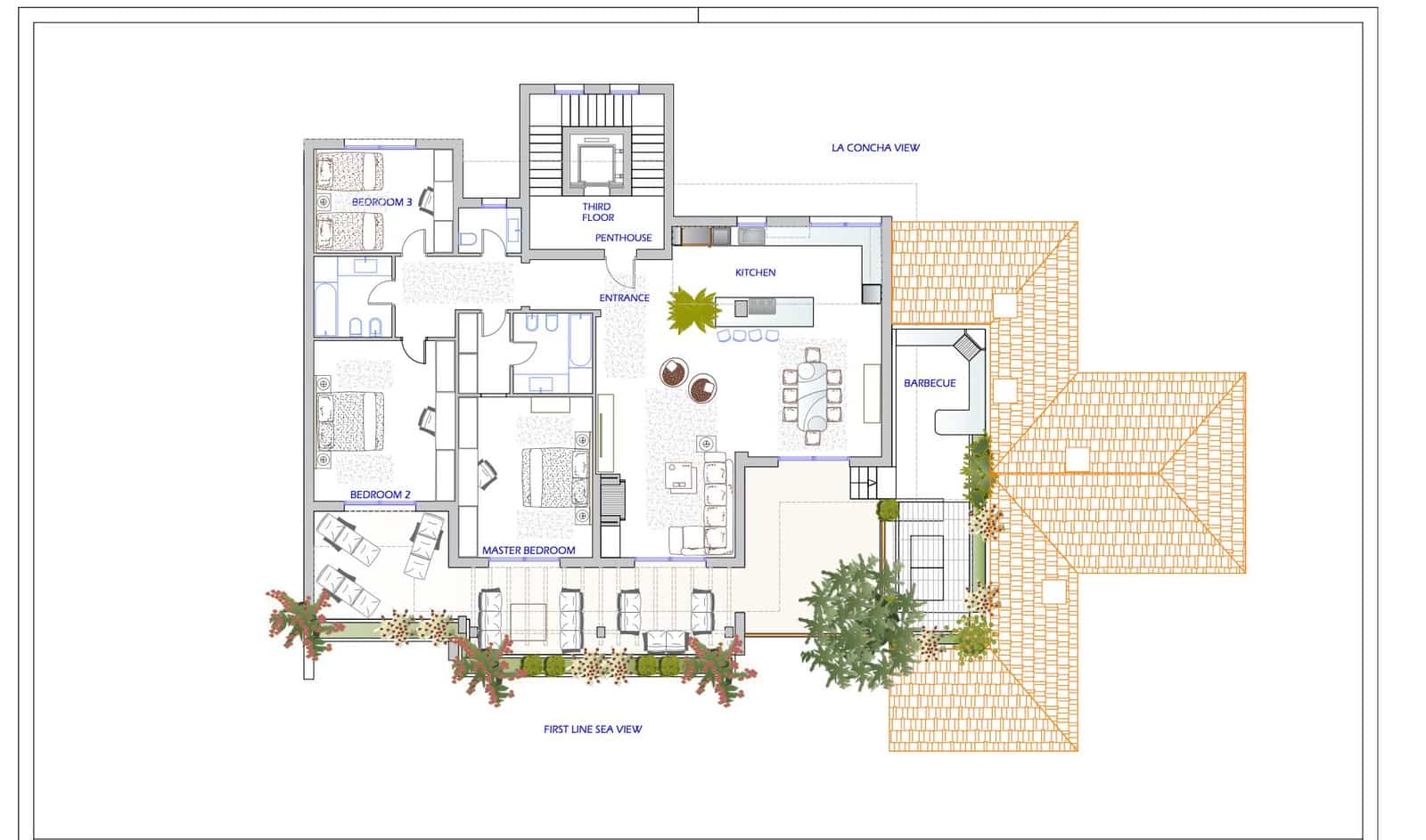 3 Zimmer Penthouse zu verkaufen in Marbella mit Pool - 3.950.000 € (Ref: 9805426)