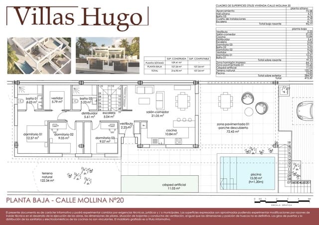 3 soverom Hus til salgs i Alhaurín de la Torre med svømmebasseng - € 749 000 (Ref: 9812577)