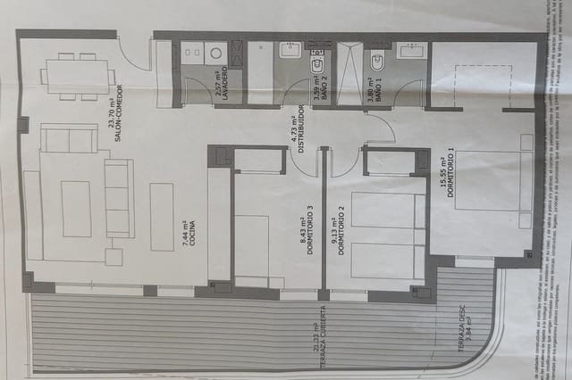 Apartamento de 3 habitaciones en Los Pacos, Fuengirola en alquiler con piscina garaje - 3.200 € (Ref: 9906863)