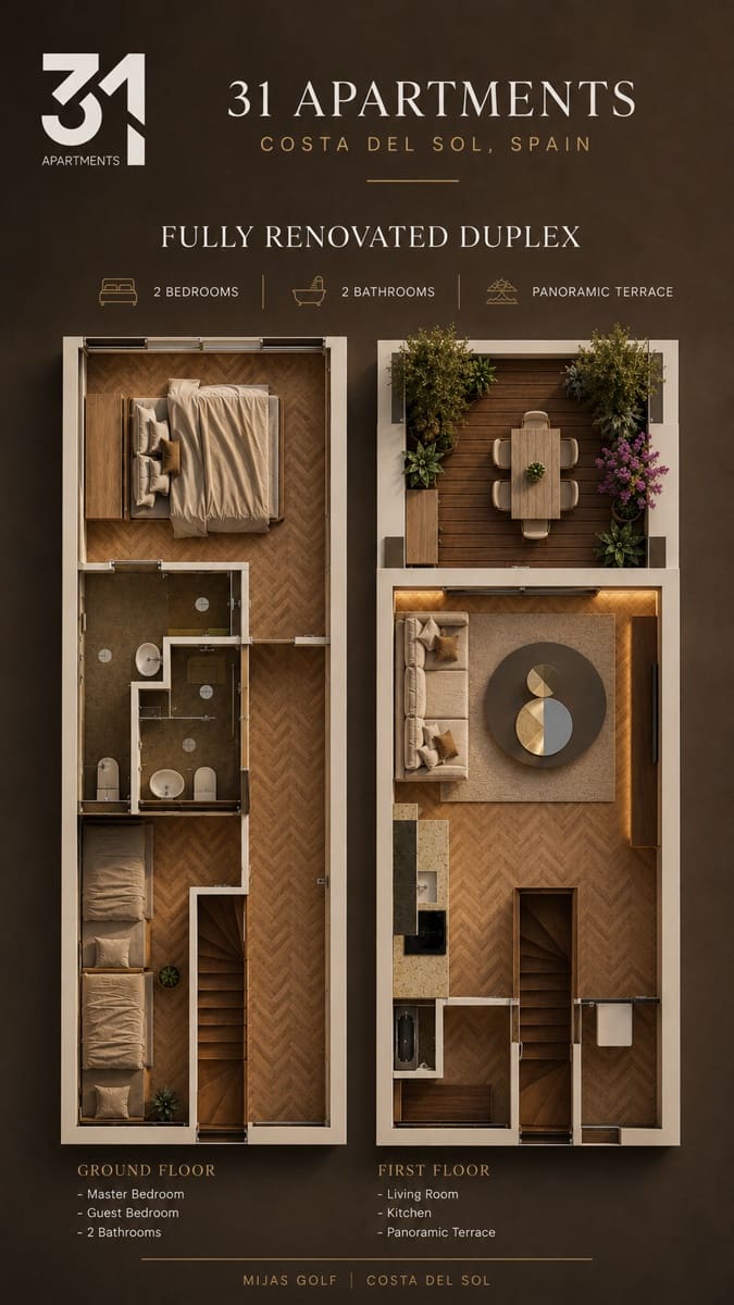 2 Zimmer Apartment zu verkaufen in Mijas Costa mit Pool - 420.000 € (Ref: 9913404)
