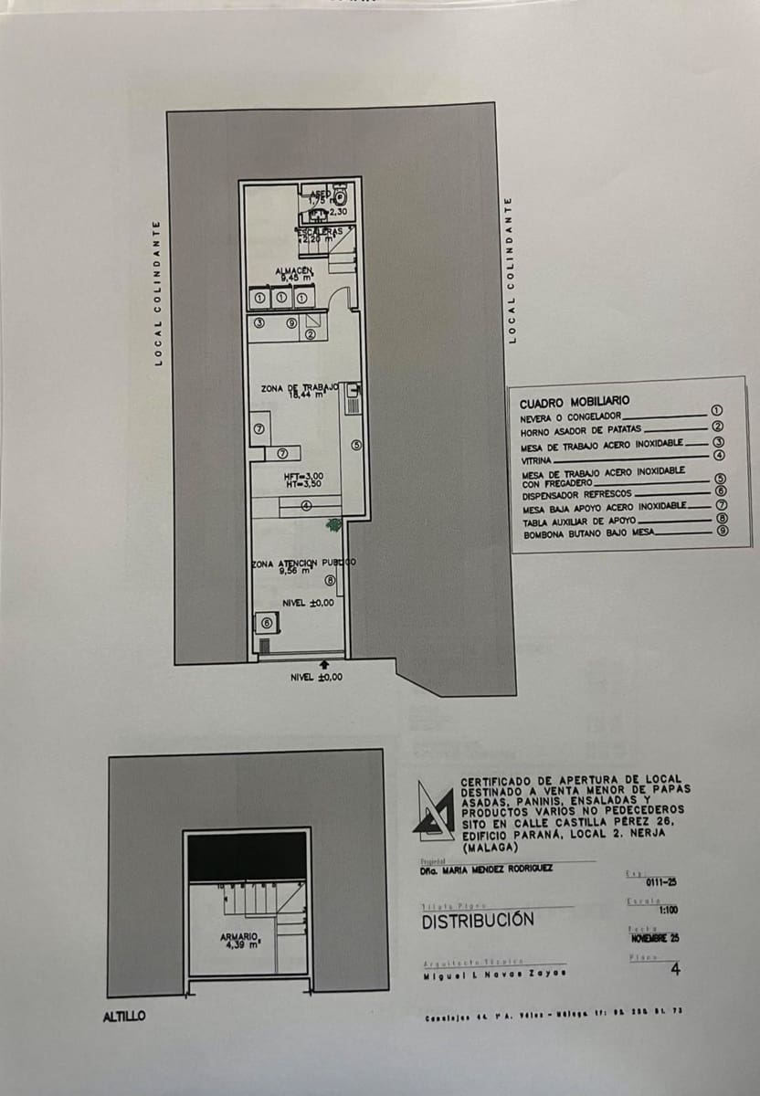 Virksomhed til leje i Nerja - € 680 (Ref: 9974443)