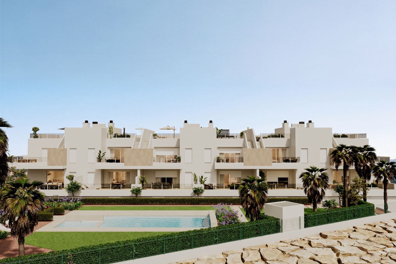 2 soveværelse Lejlighed til salg i Algorfa med swimmingpool - € 299.000 (Ref: 9403998)