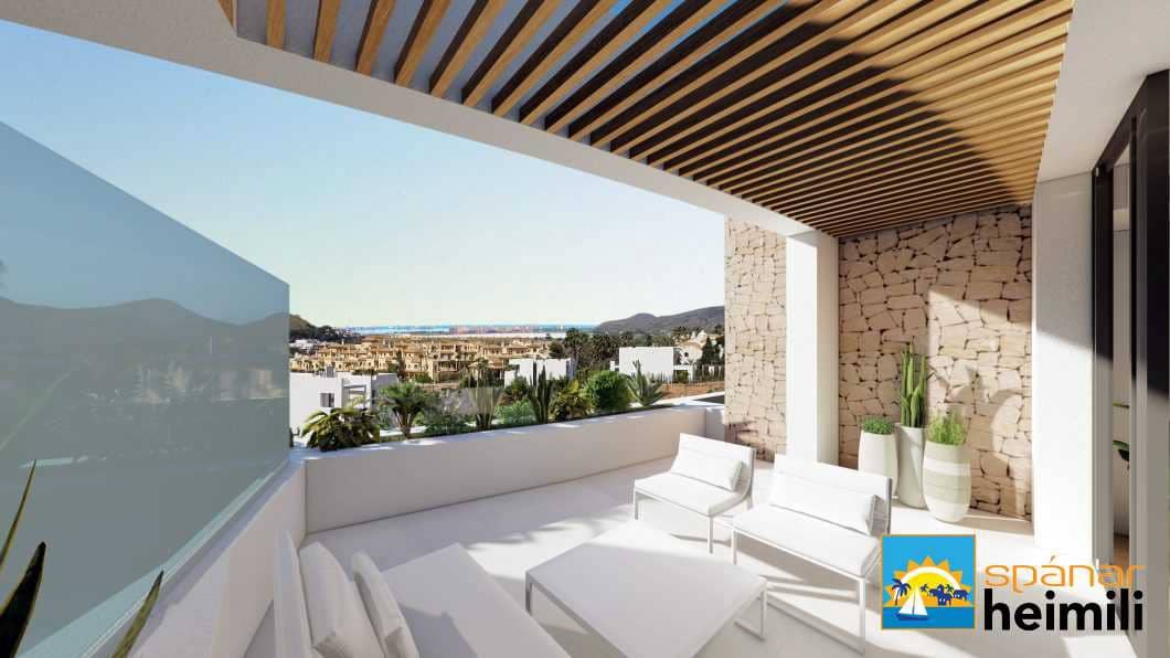 2 makuuhuone Huoneisto myytävänä paikassa La Manga Club mukana uima-altaan - 335 000 € (Ref: 9404001)