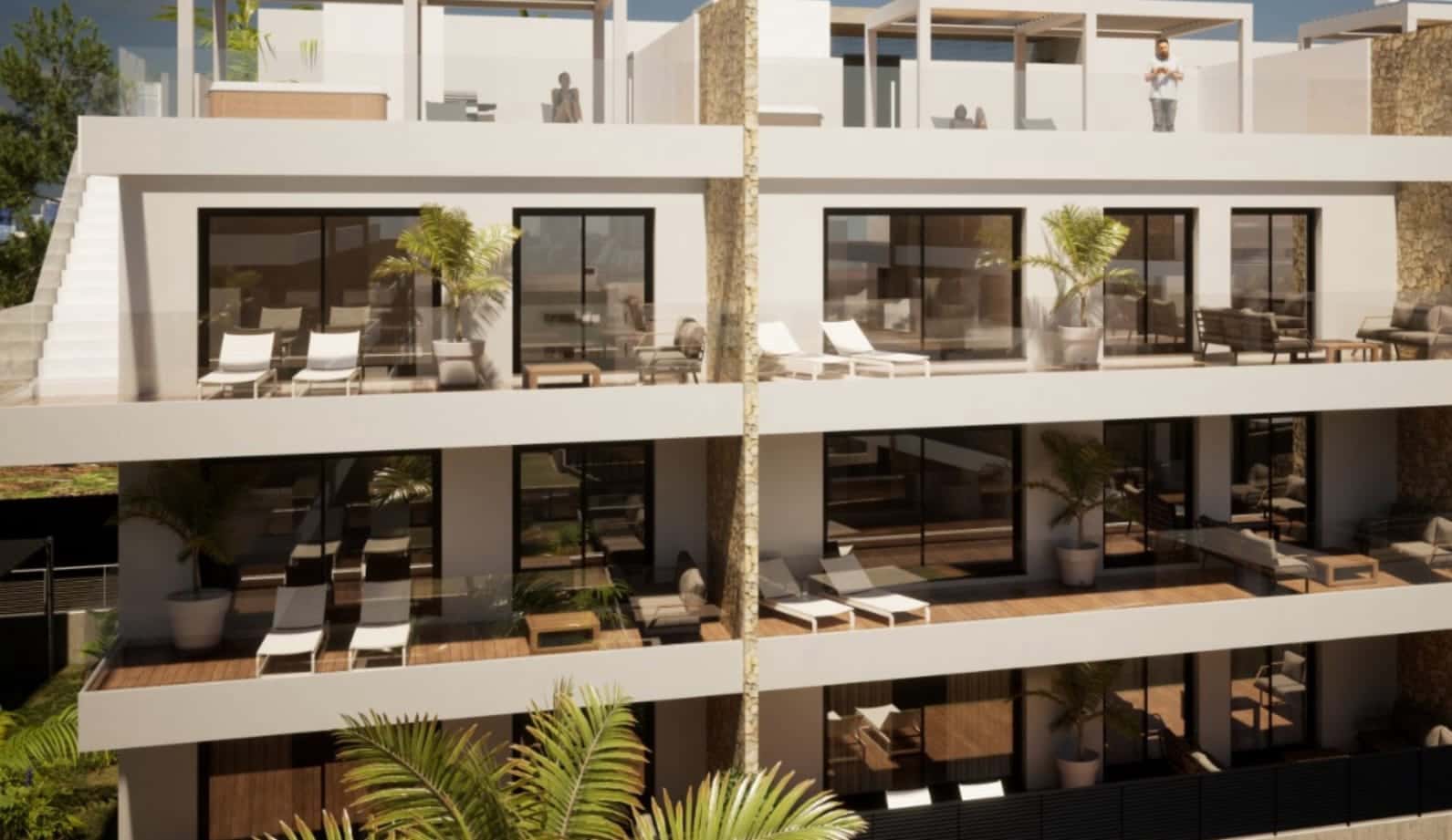 2 makuuhuone Huoneisto myytävänä paikassa Finestrat mukana uima-altaan - 320 000 € (Ref: 9404069)