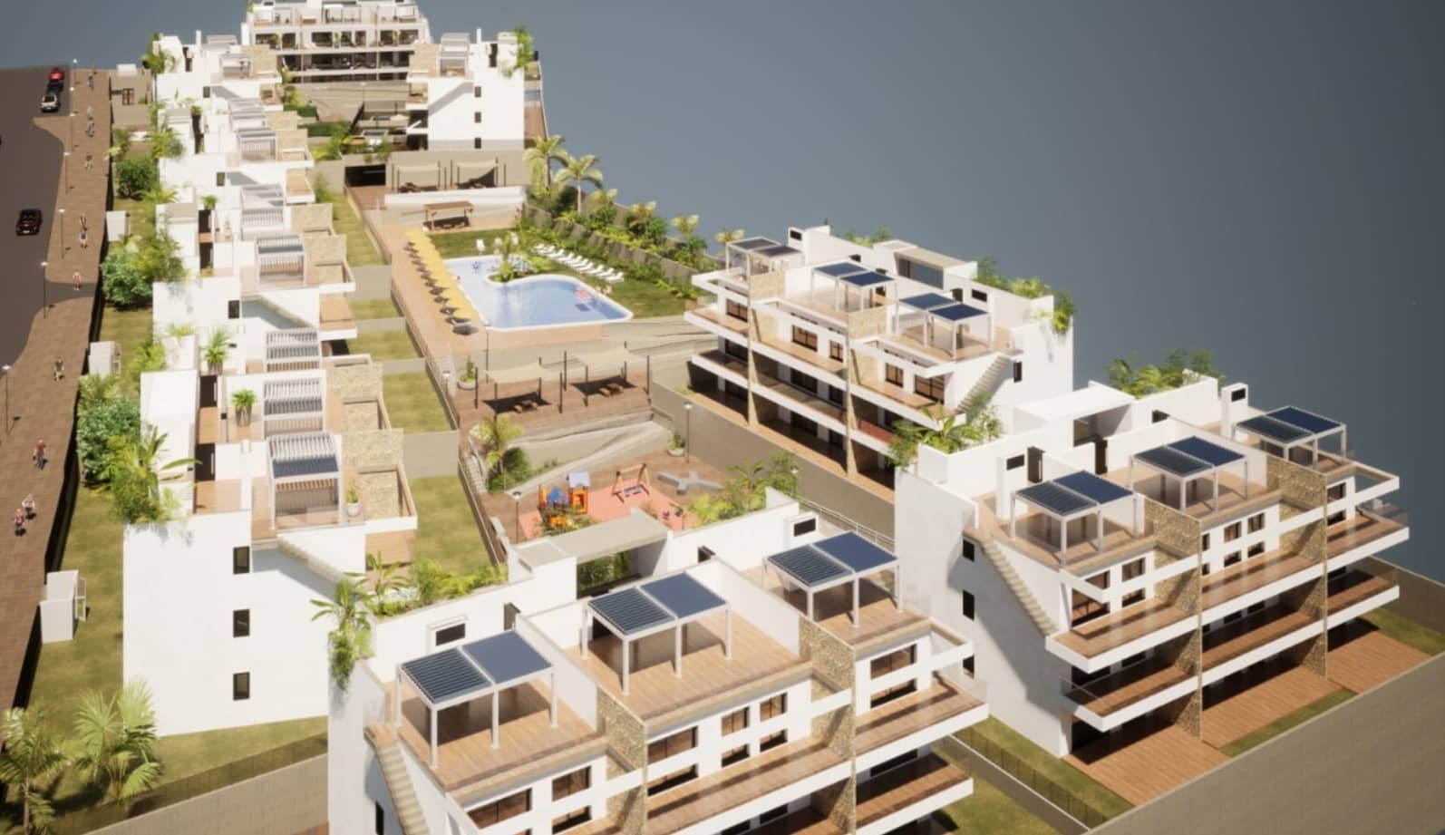 2 makuuhuone Huoneisto myytävänä paikassa Finestrat mukana uima-altaan - 320 000 € (Ref: 9404069)