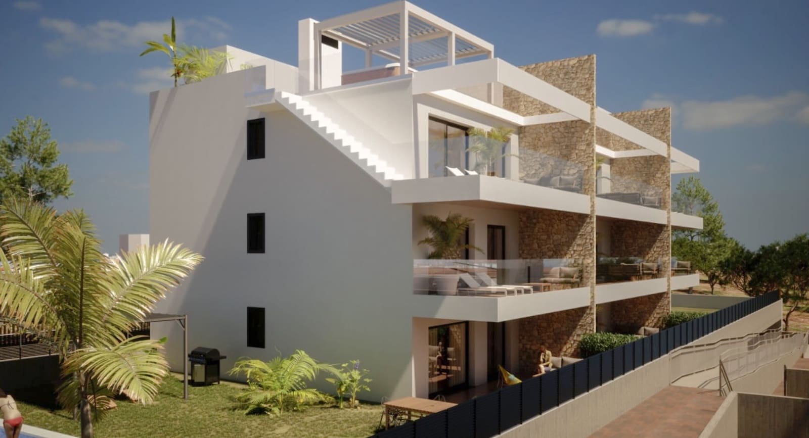 2 makuuhuone Huoneisto myytävänä paikassa Finestrat mukana uima-altaan - 320 000 € (Ref: 9404069)