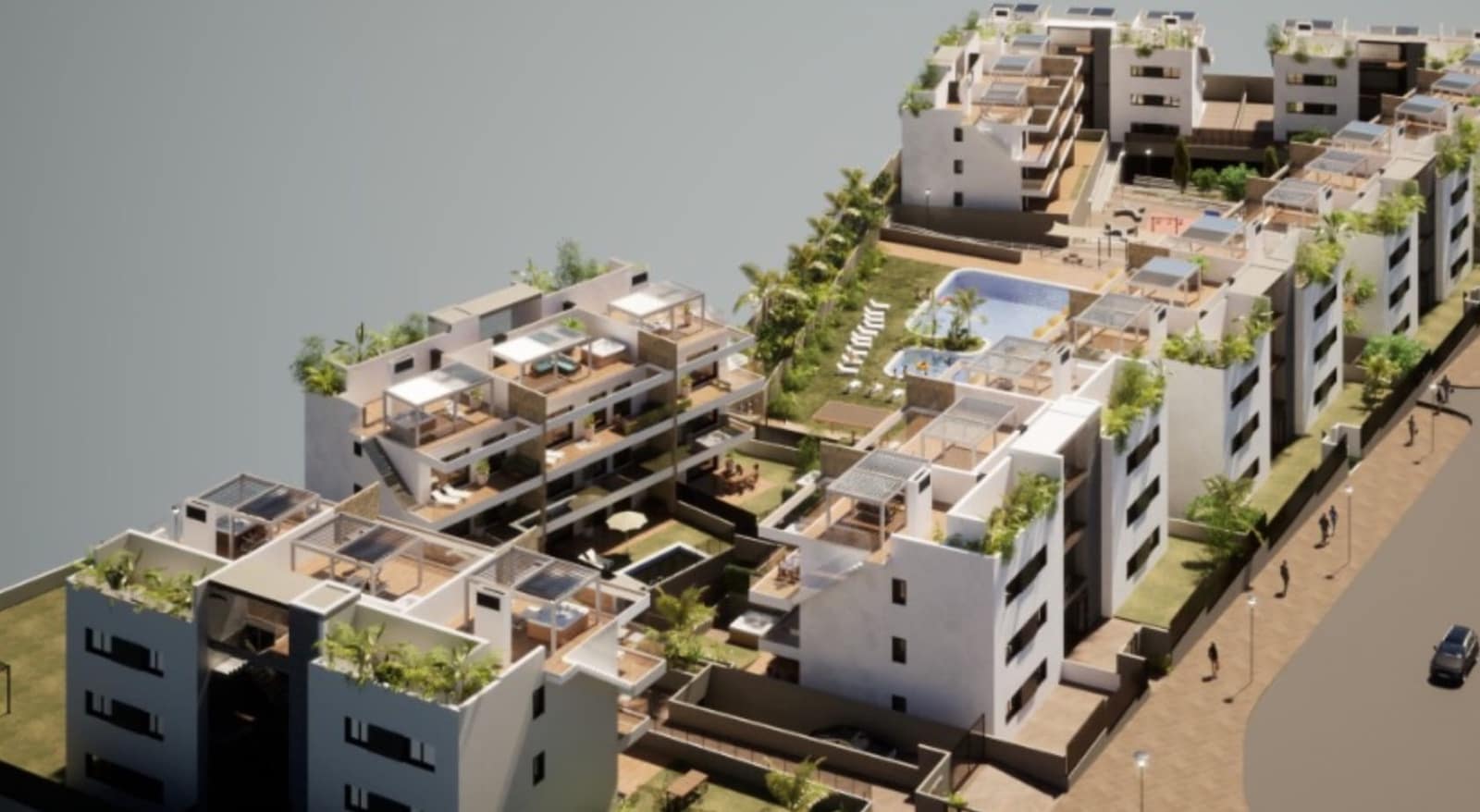 2 makuuhuone Huoneisto myytävänä paikassa Finestrat mukana uima-altaan - 320 000 € (Ref: 9404069)