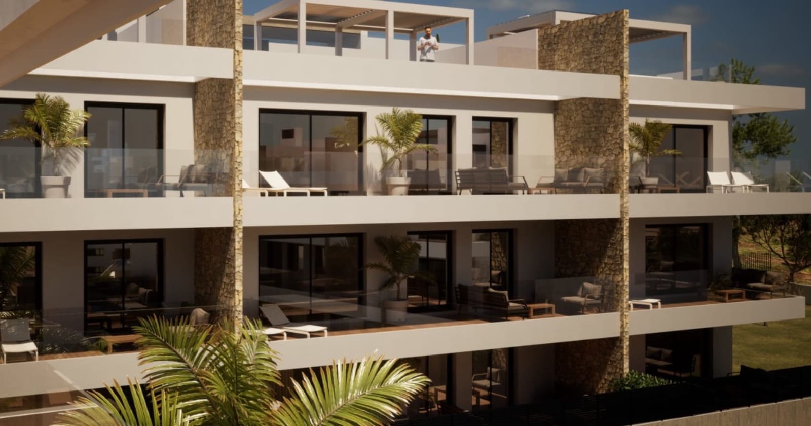 2 makuuhuone Huoneisto myytävänä paikassa Finestrat mukana uima-altaan - 320 000 € (Ref: 9404069)