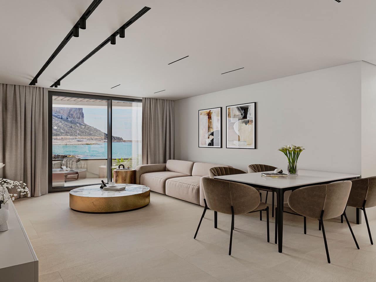 2 makuuhuone Huoneisto myytävänä paikassa Calpe / Calp mukana uima-altaan - 524 000 € (Ref: 9404130)