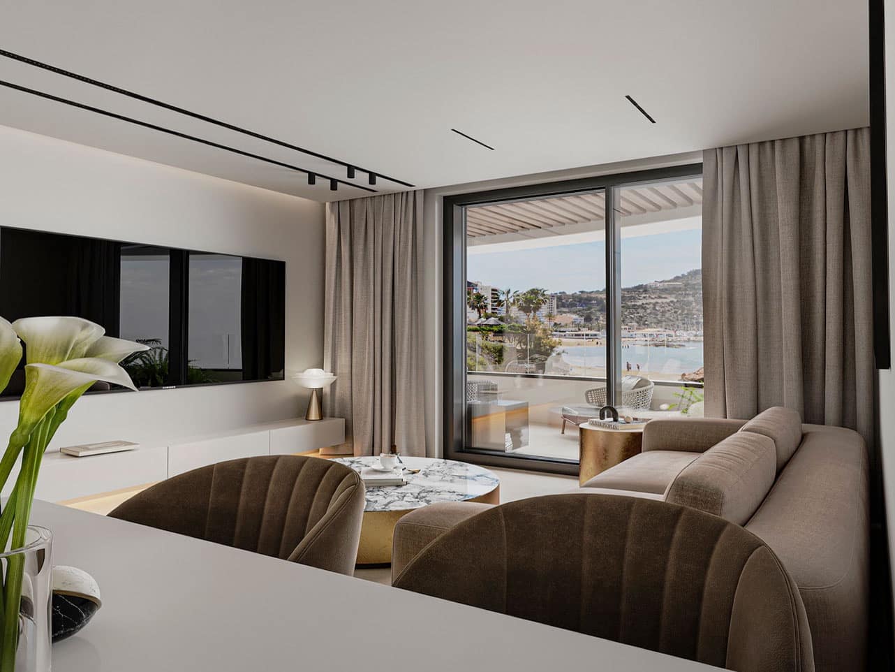 2 makuuhuone Huoneisto myytävänä paikassa Calpe / Calp mukana uima-altaan - 524 000 € (Ref: 9404130)