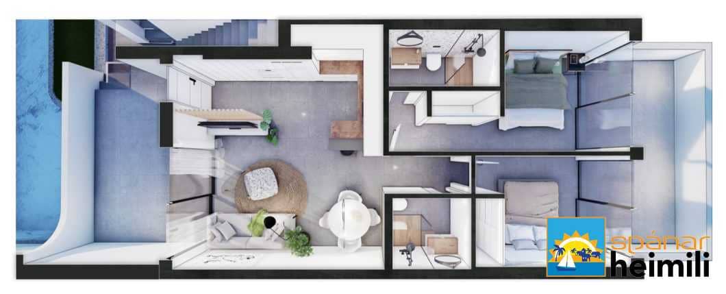 2 quarto Apartamento para venda em Lo Pagan com piscina - 269 950 € (Ref: 9404220)