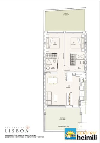 2 camera da letto Appartamento in vendita in Lo Pagan, San Pedro del Pinatar con piscina - 269.950 € (Rif: 9404220)