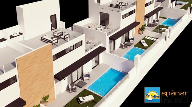 2 makuuhuone Omakotitalo myytävänä paikassa Villamartin, Orihuela mukana uima-altaan - 328 000 € (Ref: 9404247)