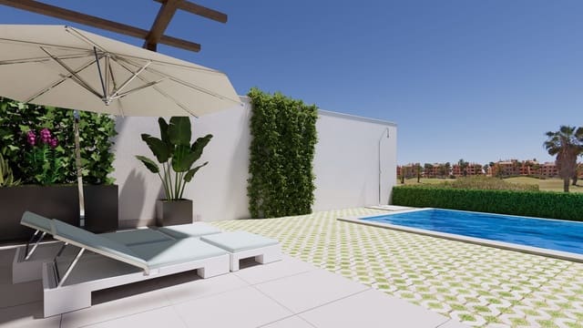3 chambre Maison de Ville à vendre à Las Lomas de Rame - Bahía Bella, Los Alcázares avec piscine - 357 000 € (Ref: 9730837)