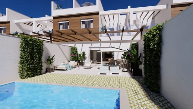 3 chambre Maison de Ville à vendre à Las Lomas de Rame - Bahía Bella, Los Alcázares avec piscine - 357 000 € (Ref: 9730837)