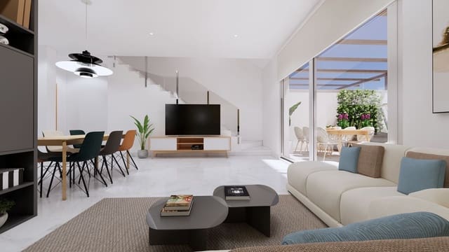 3 chambre Maison de Ville à vendre à Las Lomas de Rame - Bahía Bella, Los Alcázares avec piscine - 357 000 € (Ref: 9730837)