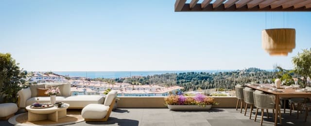 2 soverom Penthouse til salgs i Mijas Costa, Mijas med svømmebasseng - € 480 000 (Ref: 9850136)
