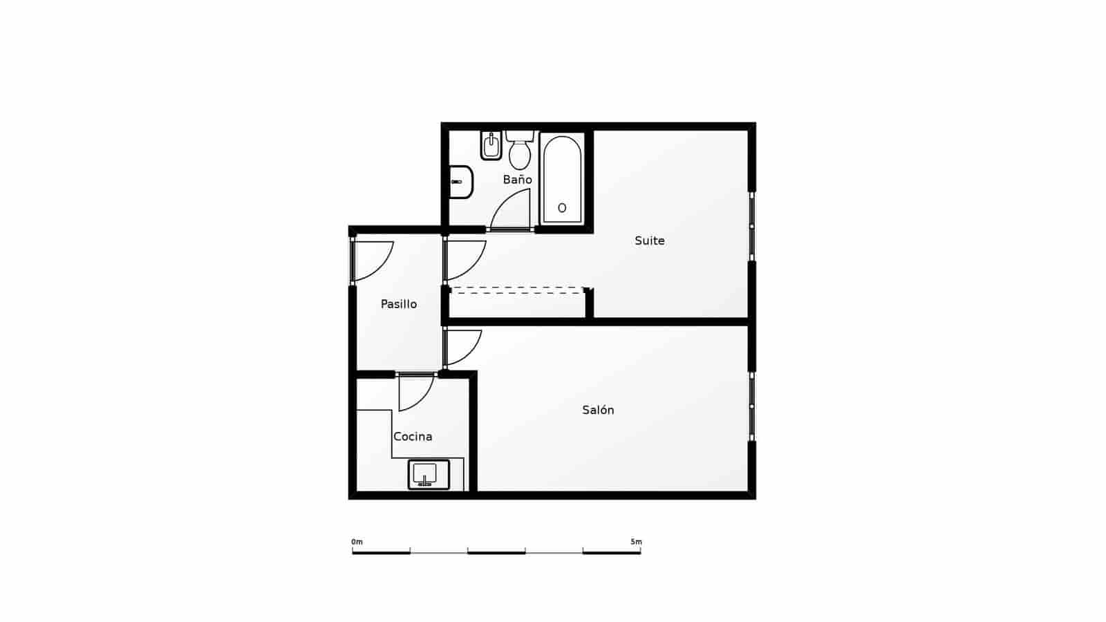 1 quarto Apartamento para venda em Malaga cidade - 290 000 € (Ref: 10030684)