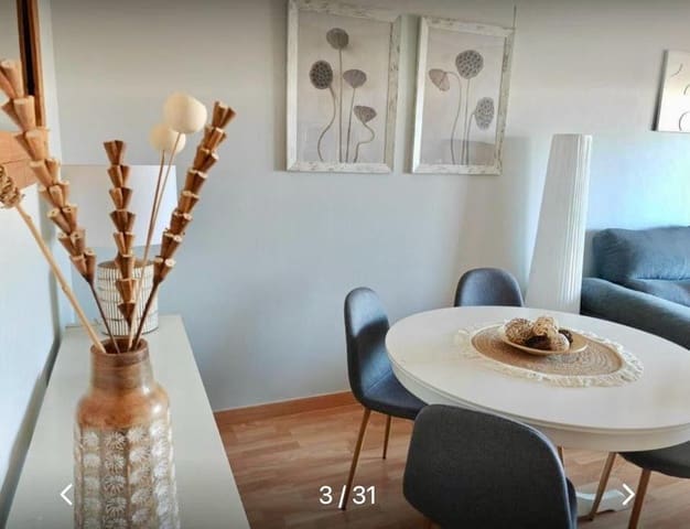Apartamento de 2 habitaciones en Torre del Mar, Vélez-Málaga en alquiler con piscina - 1.500 € (Ref: 10059296)