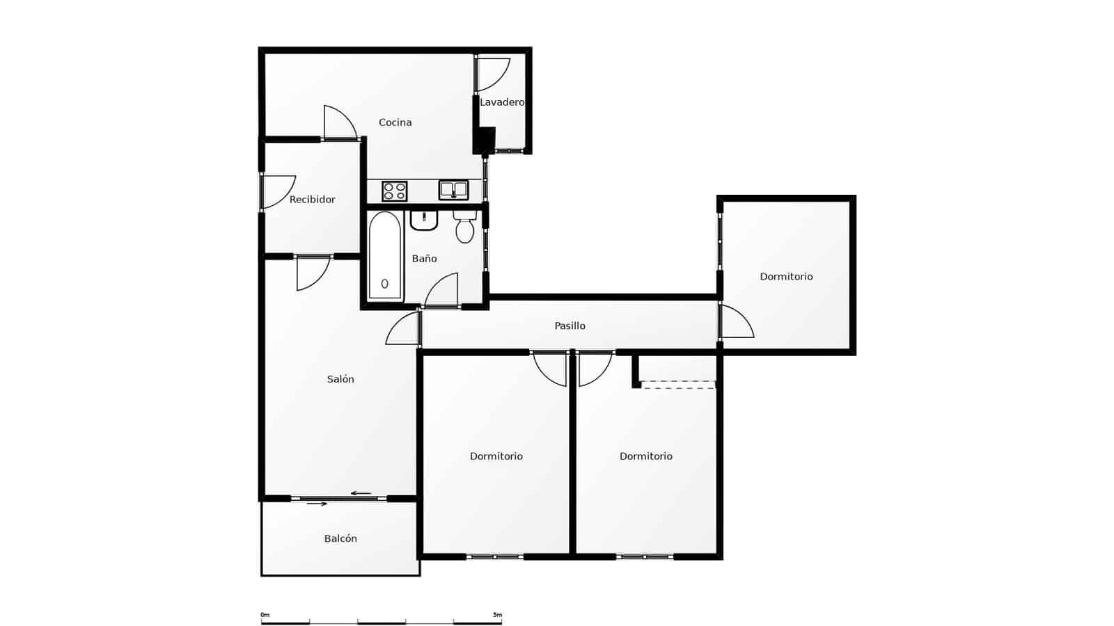 3 quarto Apartamento para venda em Malaga cidade - 405 000 € (Ref: 10098557)