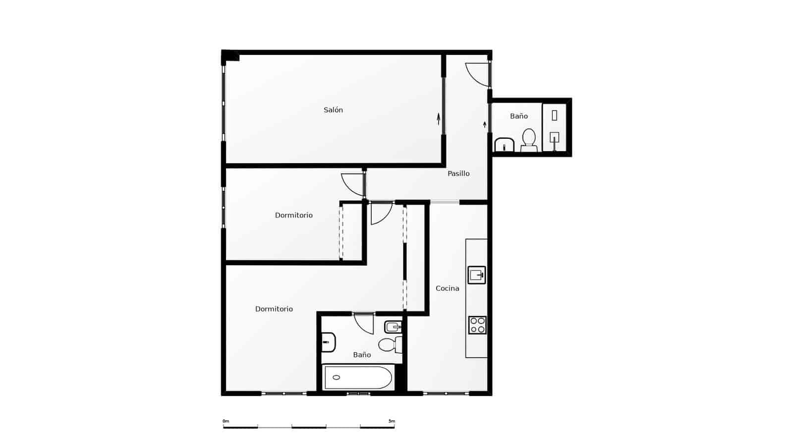 2 slaapkamer Flat te koop in Malaga stad met zwembad garage - € 549.000 (Ref: 8709875)