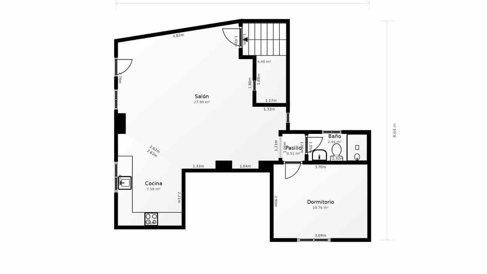 2 sypialnia Apartament na sprzedaż w Miasto Malaga - 238 000 € (Ref: 9228703)