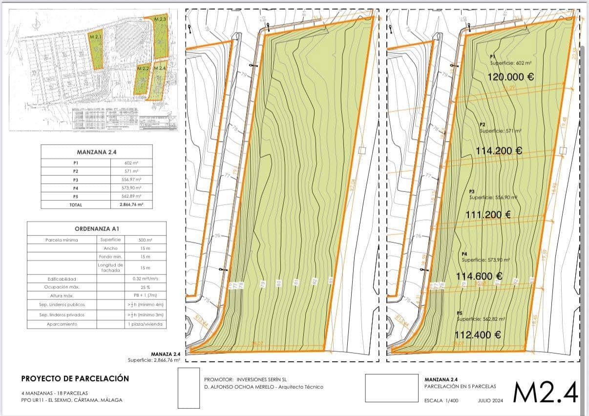 Działka budowlana na sprzedaż w Cartama - 105 800 € (Ref: 9311034)