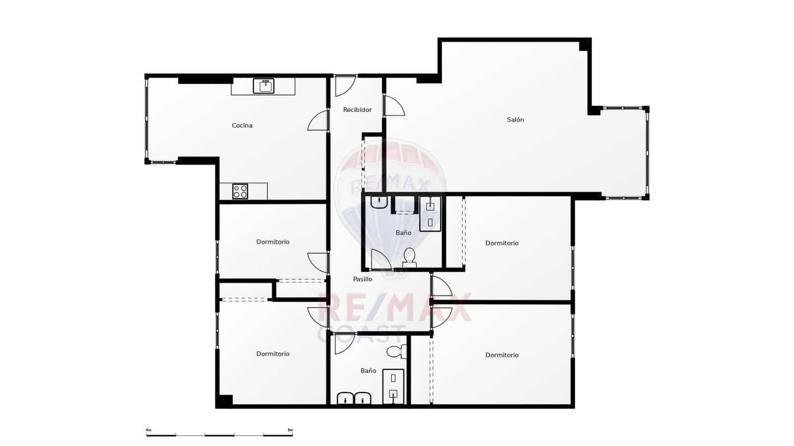 4 bedroom Flat for sale in Malaga city with garage - € 530,000 (Ref: 9338437)