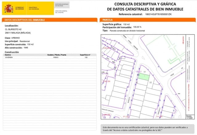 Tomt till salu i Málaga stad - 160 000 € (Ref: 9437554)