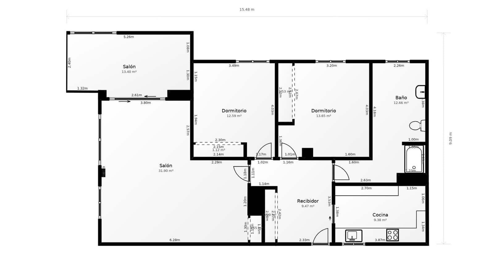 2 sovrum Lägenhet till salu i Fuengirola med garage - 490 000 € (Ref: 9630218)