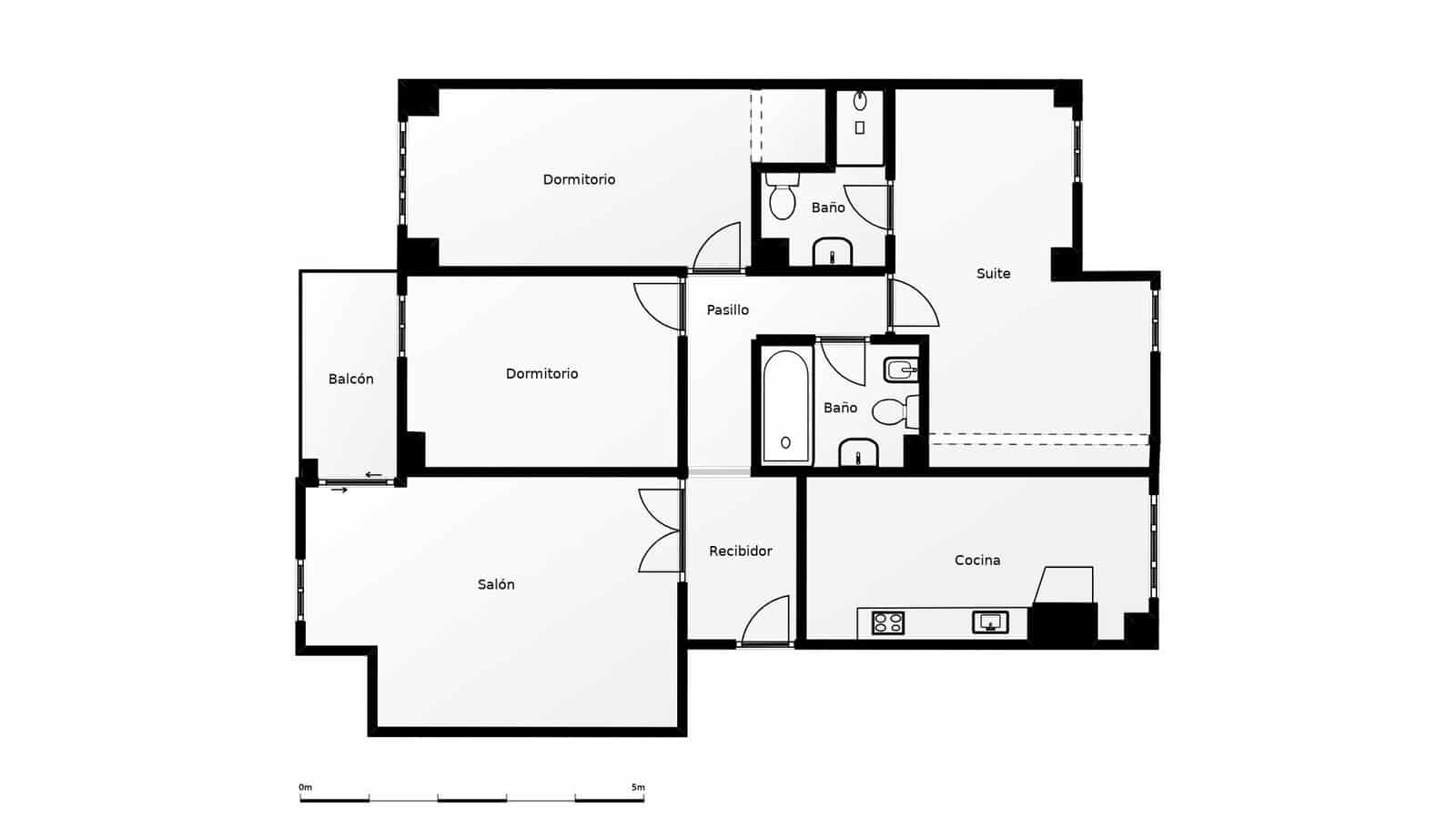 3 bedroom Flat for sale in Malaga city - € 405,000 (Ref: 9637743)