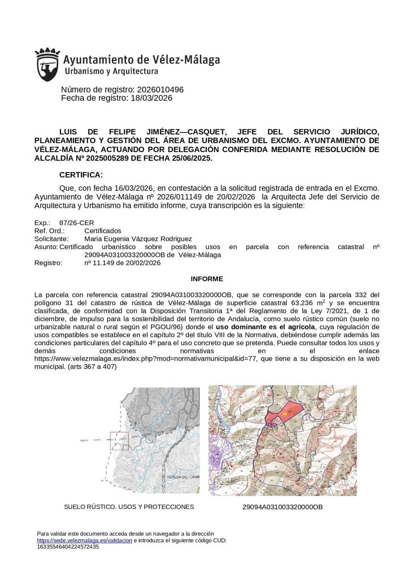 Undeveloped Land for sale in Almayate - € 199,000 (Ref: 9679963)