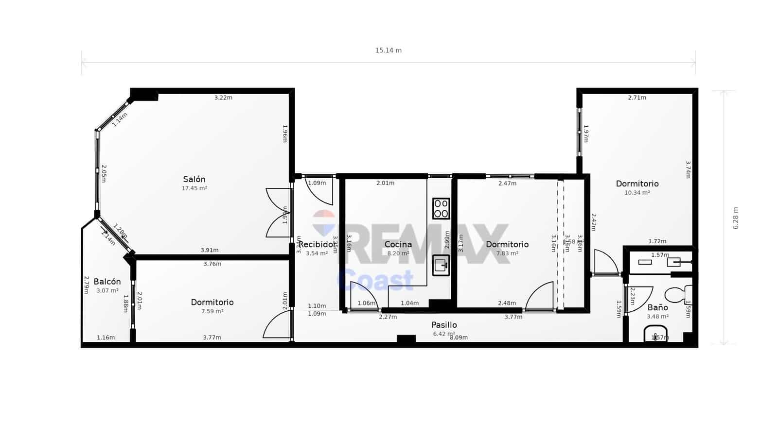 3 sypialnia Mieszkanie na sprzedaż w Torre del Mar - 225 000 € (Ref: 9735697)