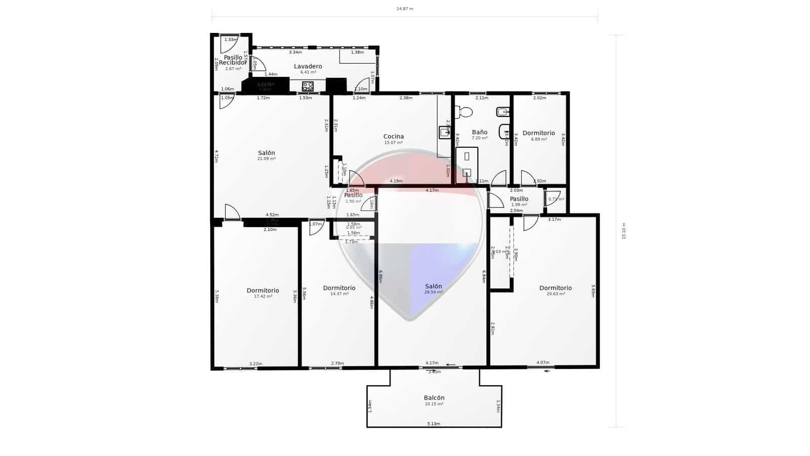 4 slaapkamer Flat te koop in Malaga stad met garage - € 700.000 (Ref: 9785070)