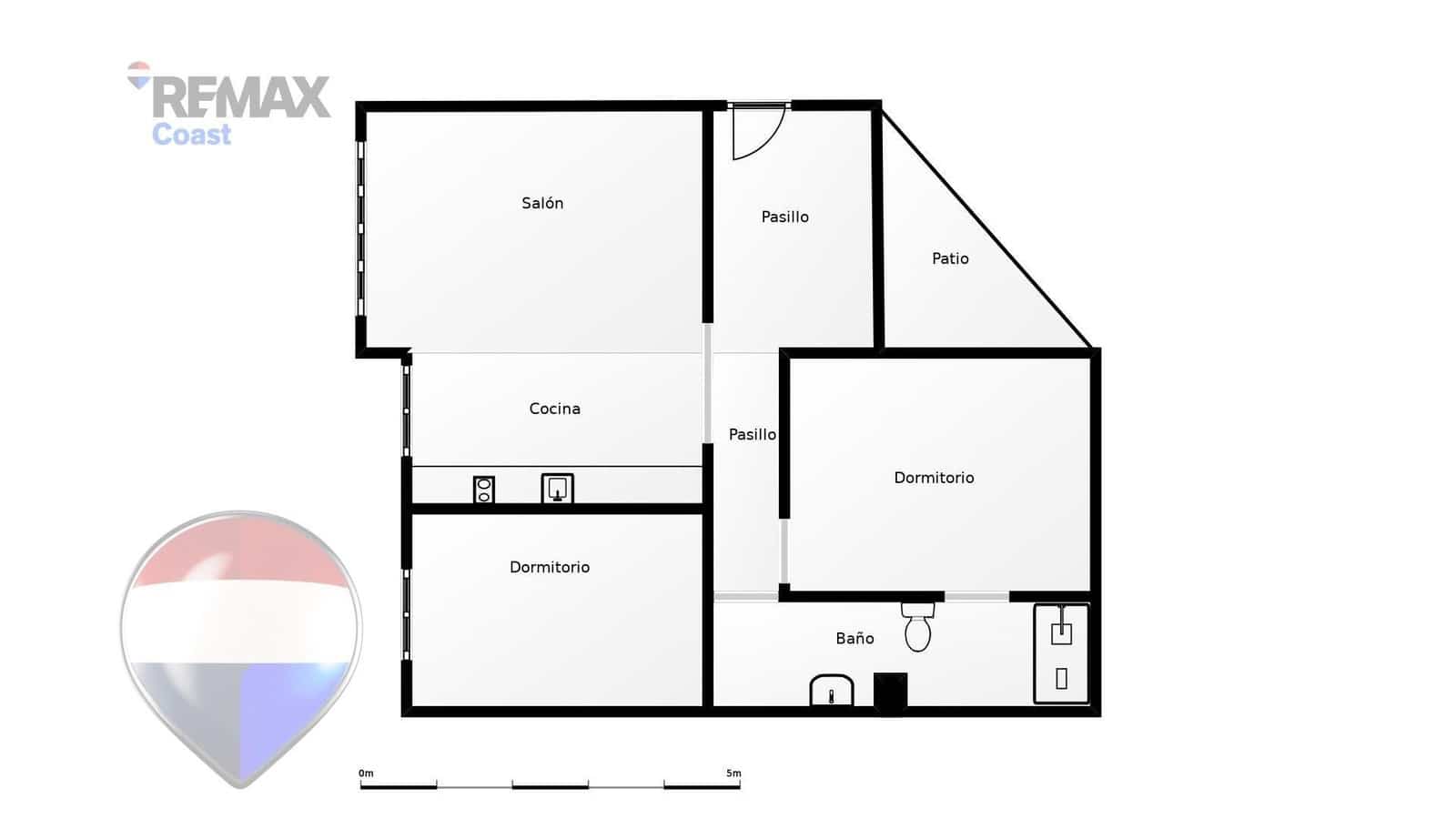 2 slaapkamer Flat te koop in Malaga stad met zwembad - € 240.000 (Ref: 9812268)