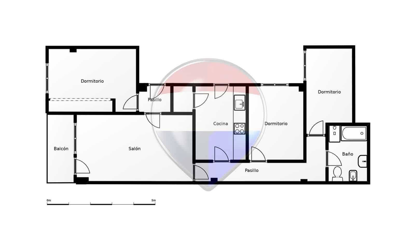 3 sypialnia Mieszkanie na sprzedaż w Miasto Malaga - 384 000 € (Ref: 9846563)