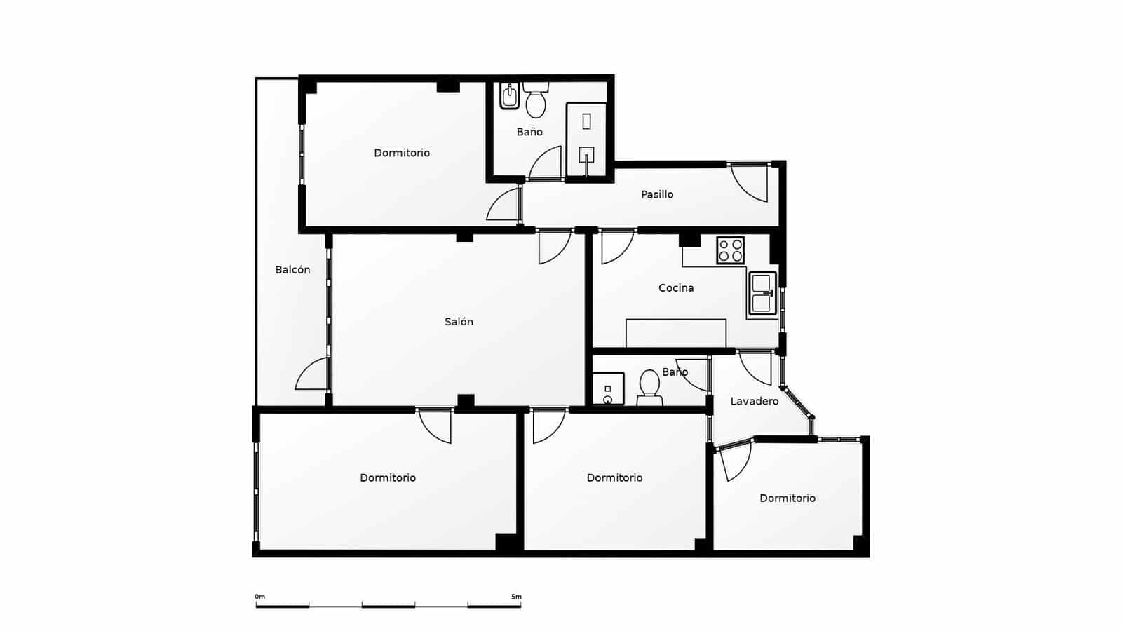 4 soverom Leilighet til salgs i Malaga by - € 287 000 (Ref: 9846564)