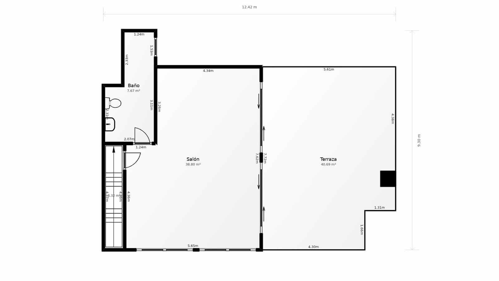 3 Zimmer Penthouse zu verkaufen in Malaga Stadt - 869.000 € (Ref: 9896471)