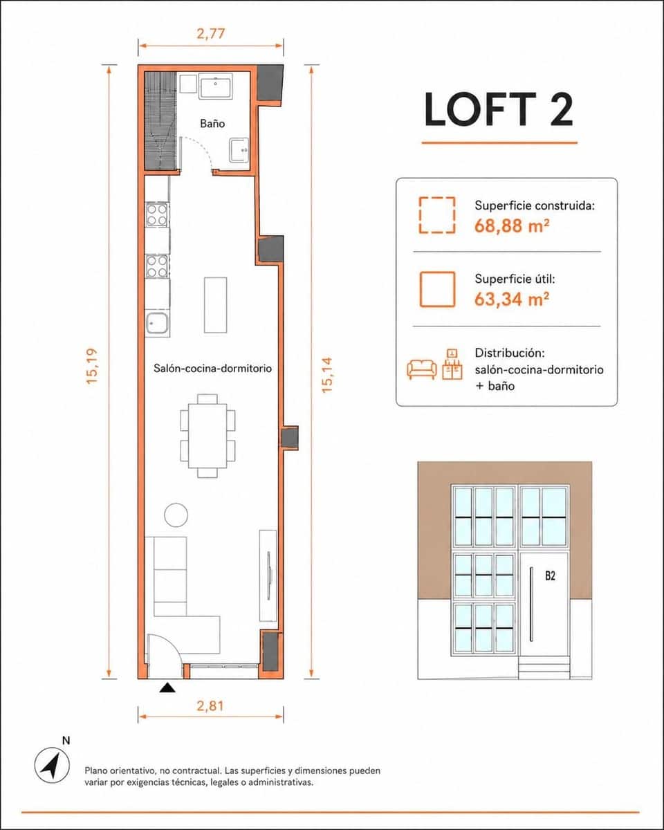 Loft til salg i Malaga by - € 245.000 (Ref: 9938466)