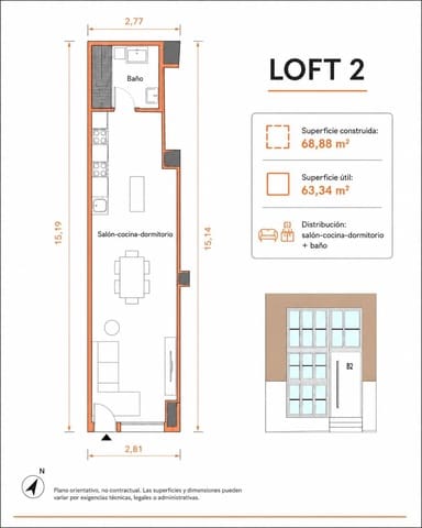 Loft for sale in Málaga city - € 245,000 (Ref: 9938466)