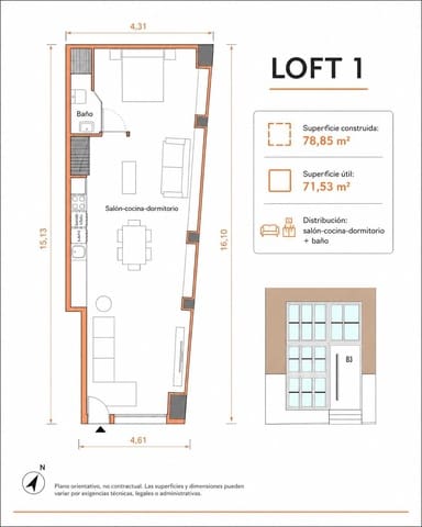 Loft til salg i Cristo de la Epidemia, Málaga by - € 270.000 (Ref: 9938467)