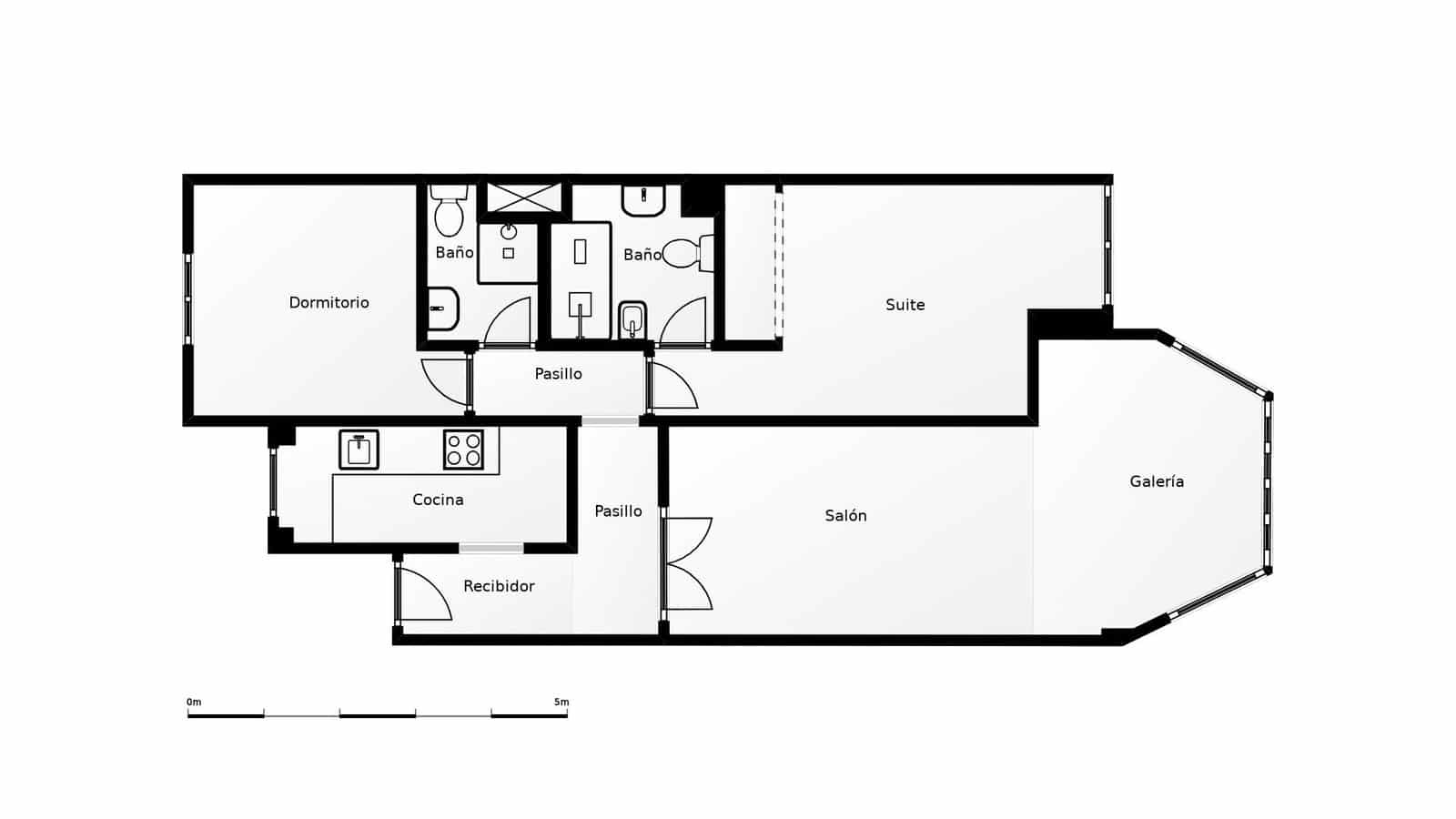 2 sypialnia Mieszkanie na sprzedaż w Miasto Malaga - 380 000 € (Ref: 9945877)