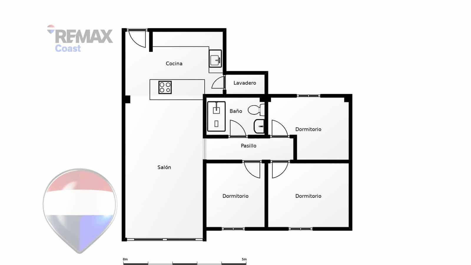 3 slaapkamer Flat te koop in Malaga stad - € 318.000 (Ref: 9977529)